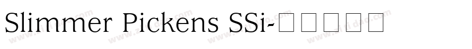 Slimmer Pickens SSi字体转换